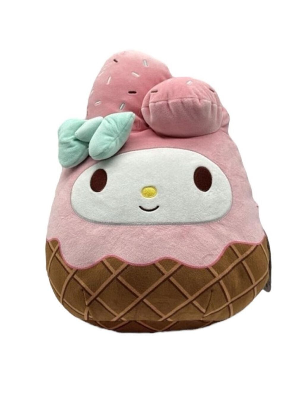 Squishmallows My Melody Ice Cream Stuffed Animal One Size Pink Brown